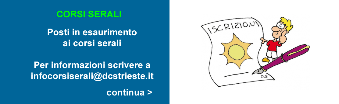 Iscrizioni corsi serali